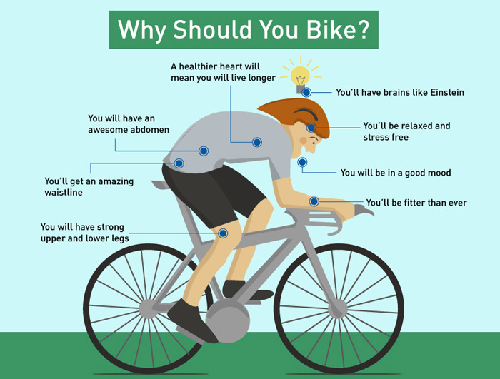 Why you should bike graphic