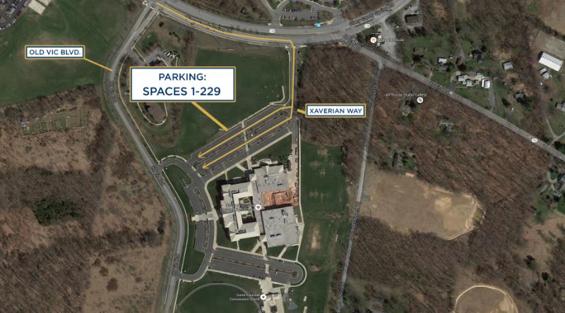 Faculty staff and visitors parking map