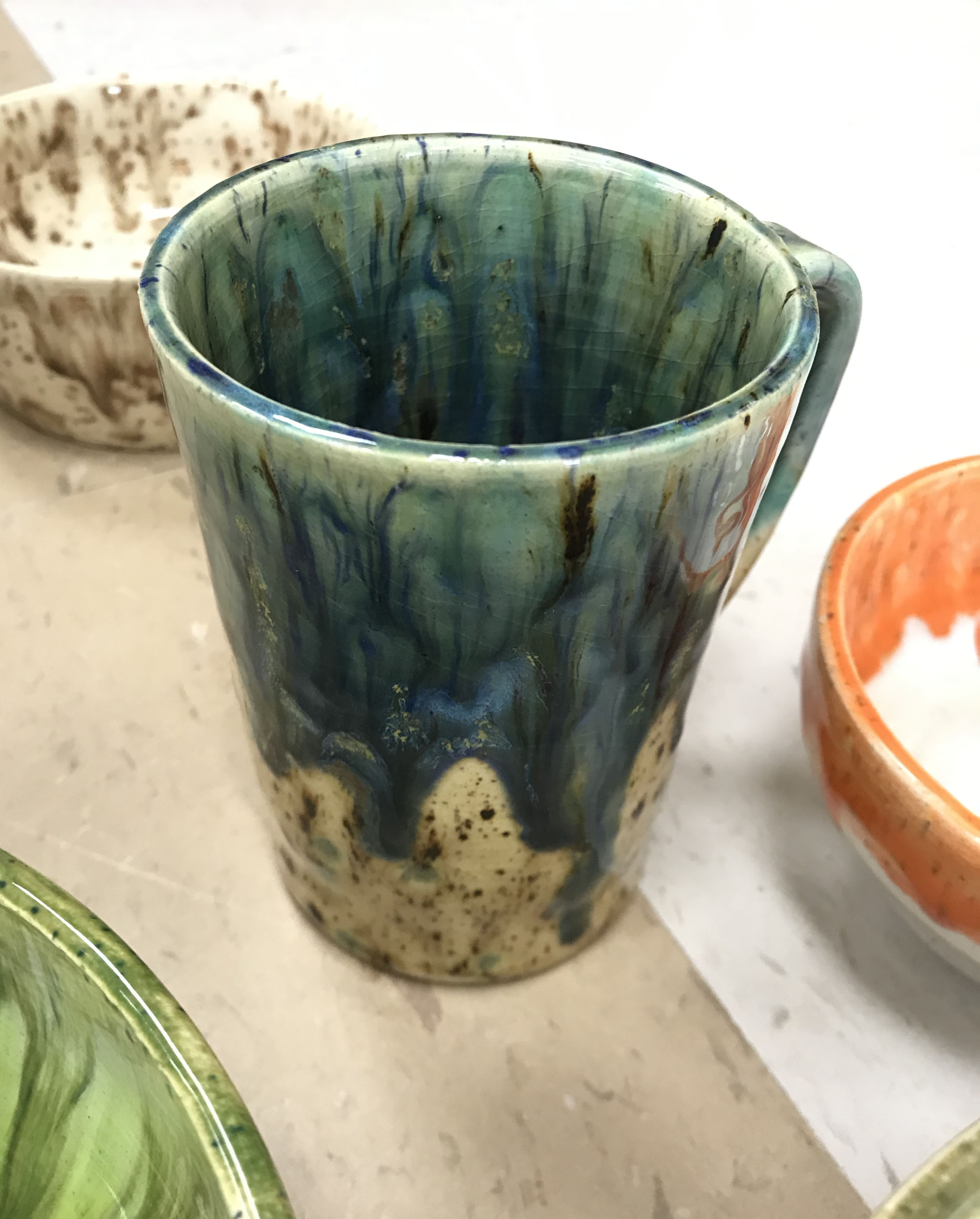 ceramic mug by Isaac Cooksey '20